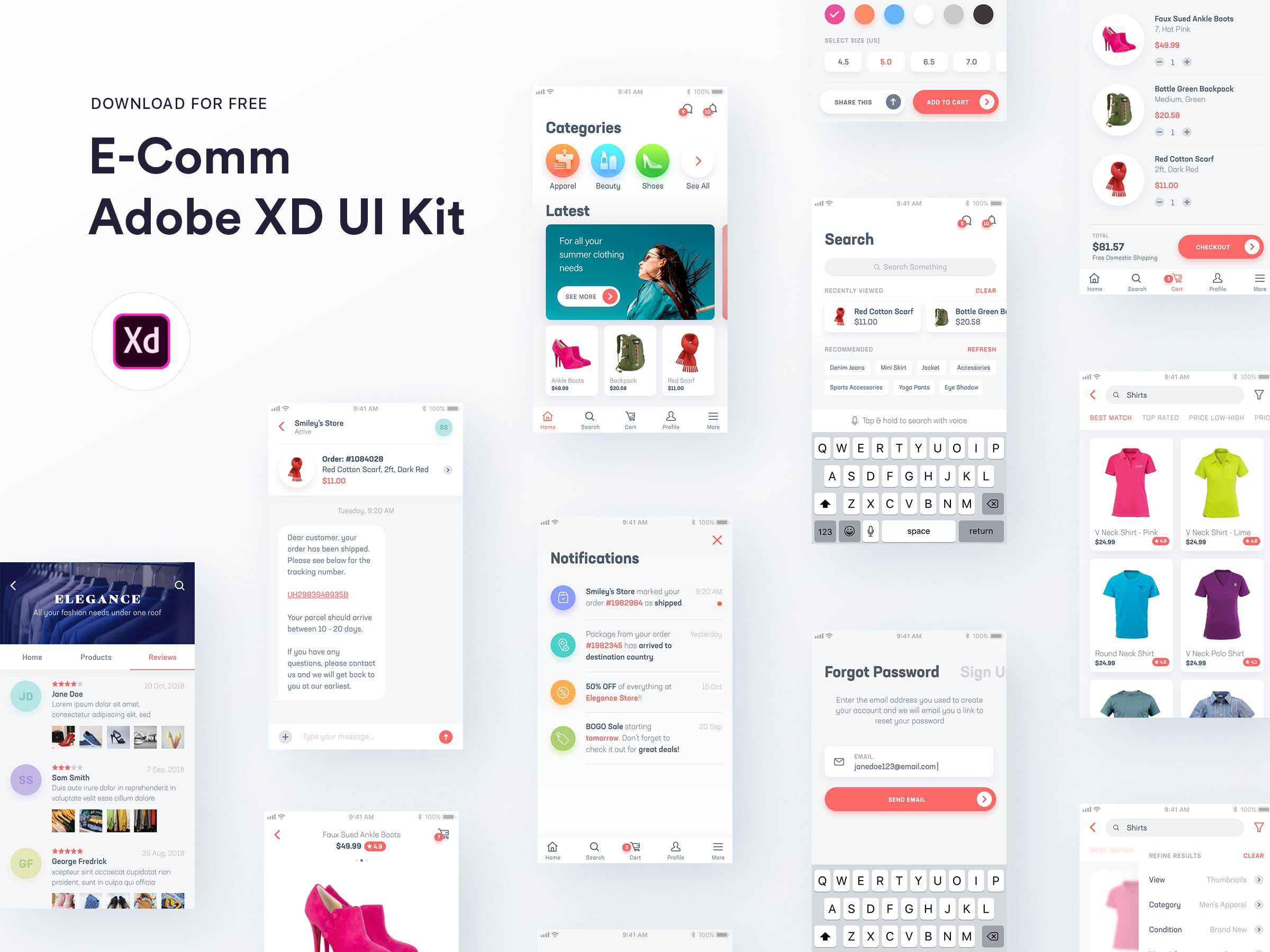 E-Commerce App UI Kit